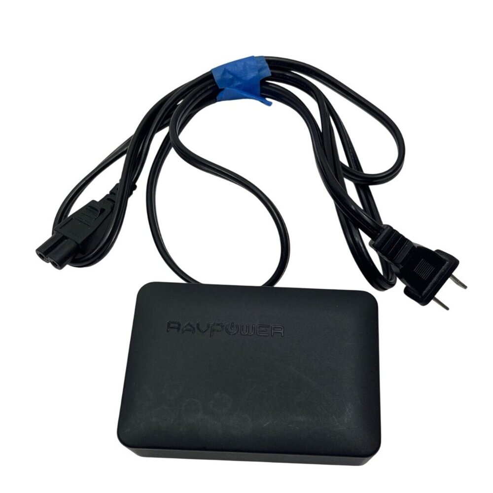 RAVPower Turbo+ 60W 6-Port USB Wall Charger With iSmart & Quick Charge 3.0 Black